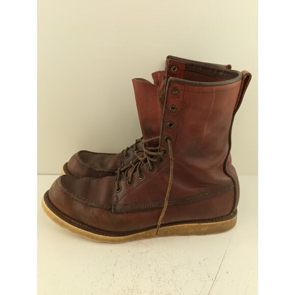 Vintage Red Wing Irish Setter Sport Boot USA Men's Moc Toe Work Boots See Desc - Picture 8 of 16